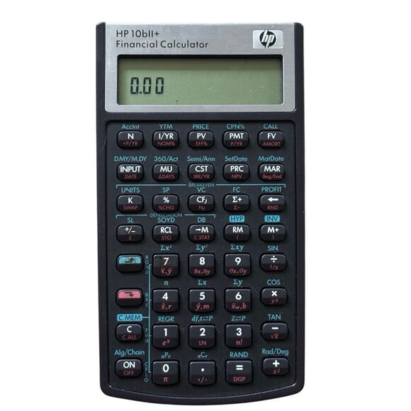 Hewlett Packard HP 10bll+ Financial Calculator-Works-New Batteries - Picture 2 of 7